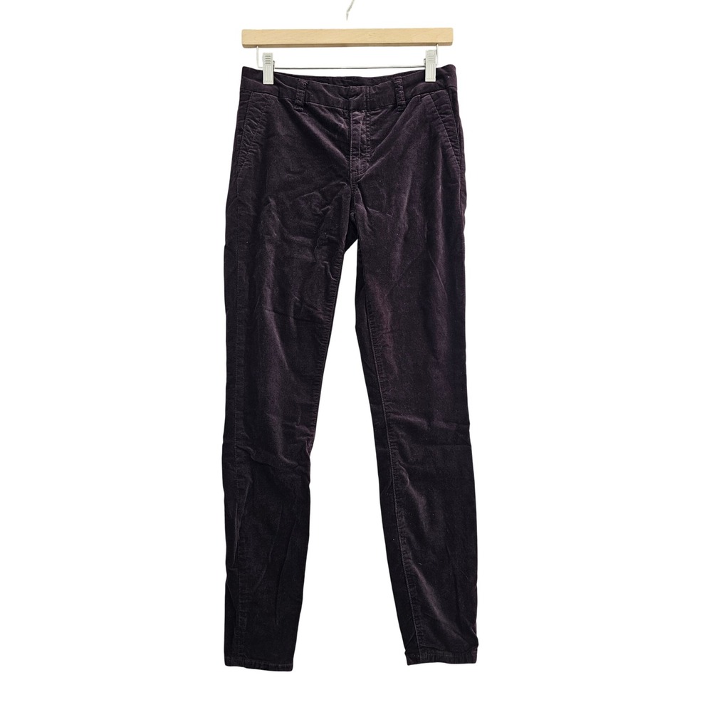 KUT from the Kloth Trouser Skinny Women 2 Purple Corduroy Stretch Slim Fit Pants